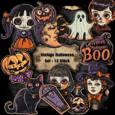 Sticker Set - Grusel-Set 3 - Hologramm
