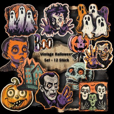 Sticker Set - Grusel-Set - Hologramm