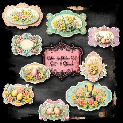 Sticker Set - Oster-Set 2 - Hologramm