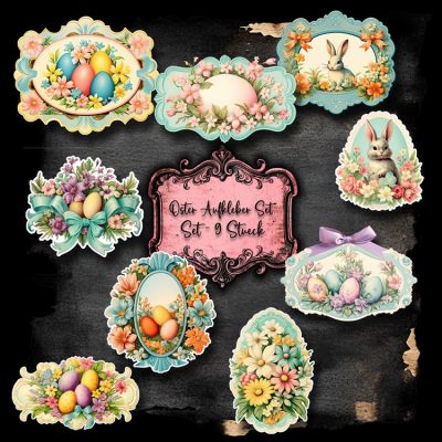 Sticker Set - Oster-Set  - Hologramm