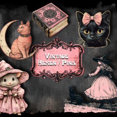 Sticker Set - Vintage Hexen 8 - Hologramm