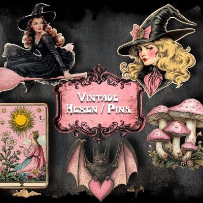 Sticker Set - Vintage Hexen 3 - Hologramm