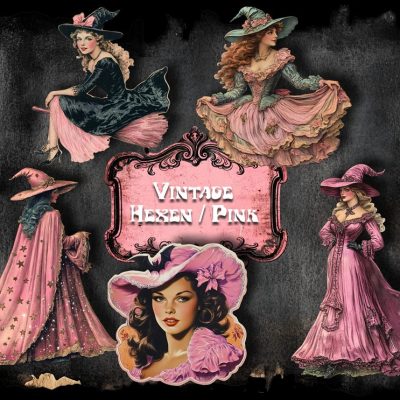 Sticker Set - Vintage Hexen 11 - Hologramm