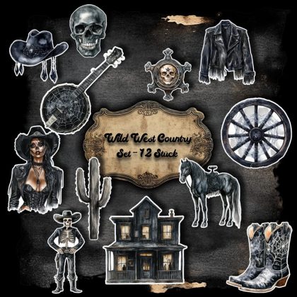 Sticker Set - Gothic-Country - Hologramm