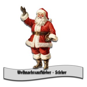 Aufkleber Weihnachtsmann