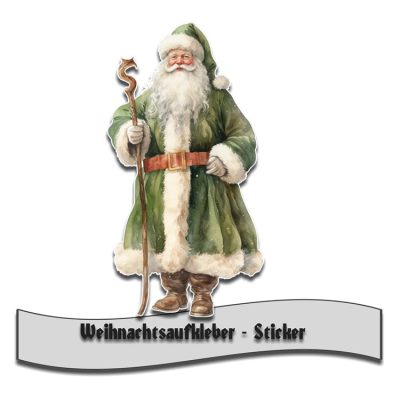 Aufkleber Weihnachtsmann
