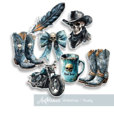 Aufkleber - Country, Western, Wild West