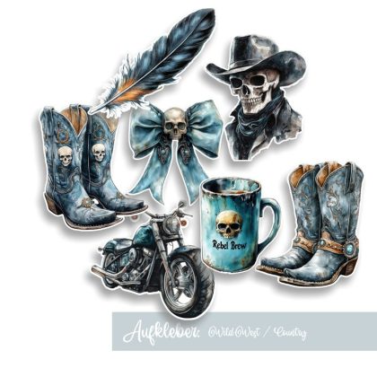 Aufkleber - Country, Western, Wild West