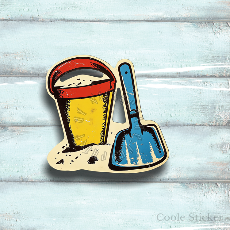 Sticker-Set - Retro Beach 2 - 7 Stück – Bild 5