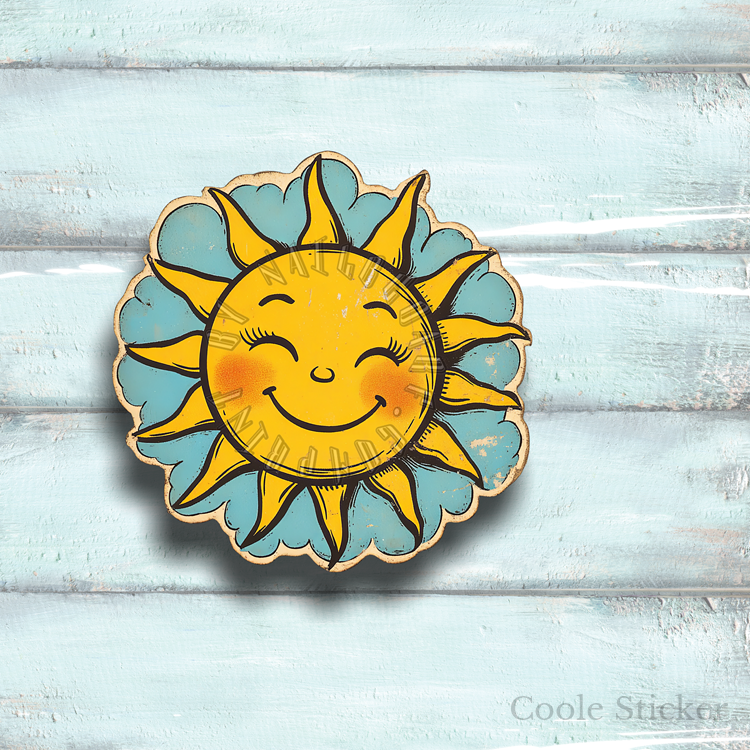 Sticker-Set - Retro Beach 2 - 7 Stück – Bild 2