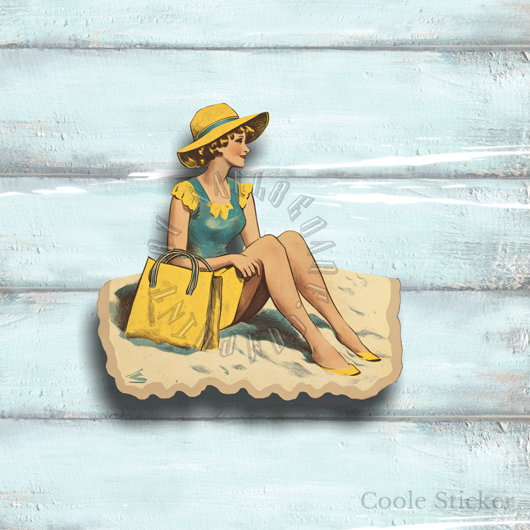 Sticker-Set - Retro Beach 2 - 7 Stück – Bild 7