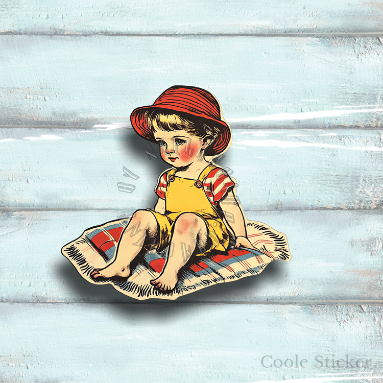 Sticker-Set - Retro Beach 2 - 7 Stück – Bild 6