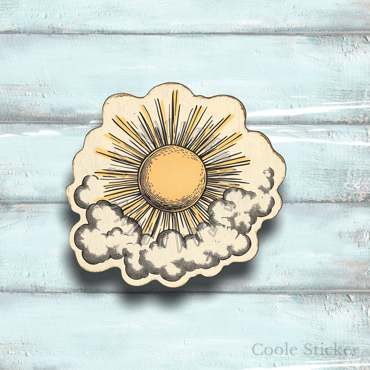 Sticker-Set - Retro Beach - 7 Stück – Bild 4