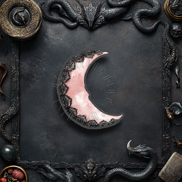 Sticker-Set - Halloween - Rosa- Schwarz - 7 Stück – Bild 4