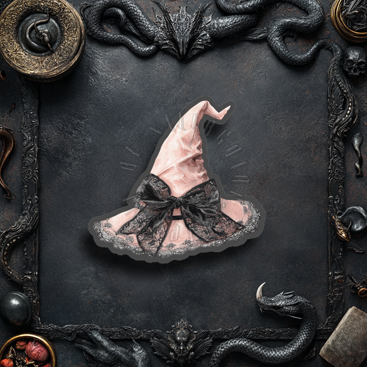 Sticker-Set - Halloween - Rosa- Schwarz - 7 Stück – Bild 2