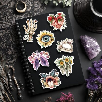 Sticker - Sticker Set - Florale Anatomie