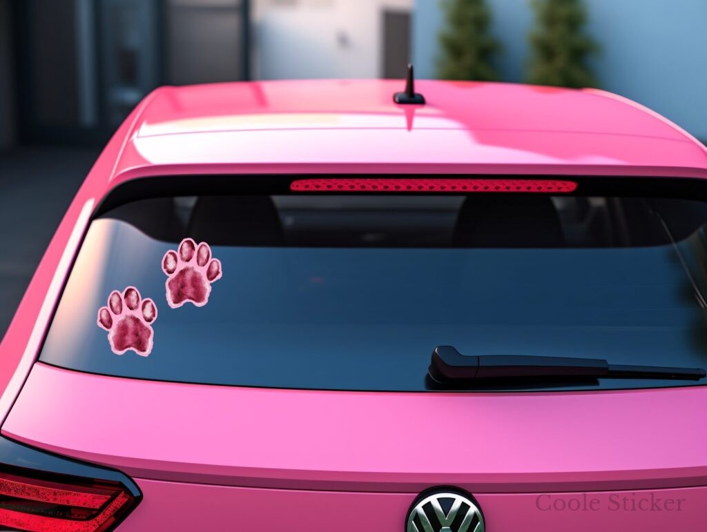 Sticker - Pfoten/Tatzenabdruck 2 Stück